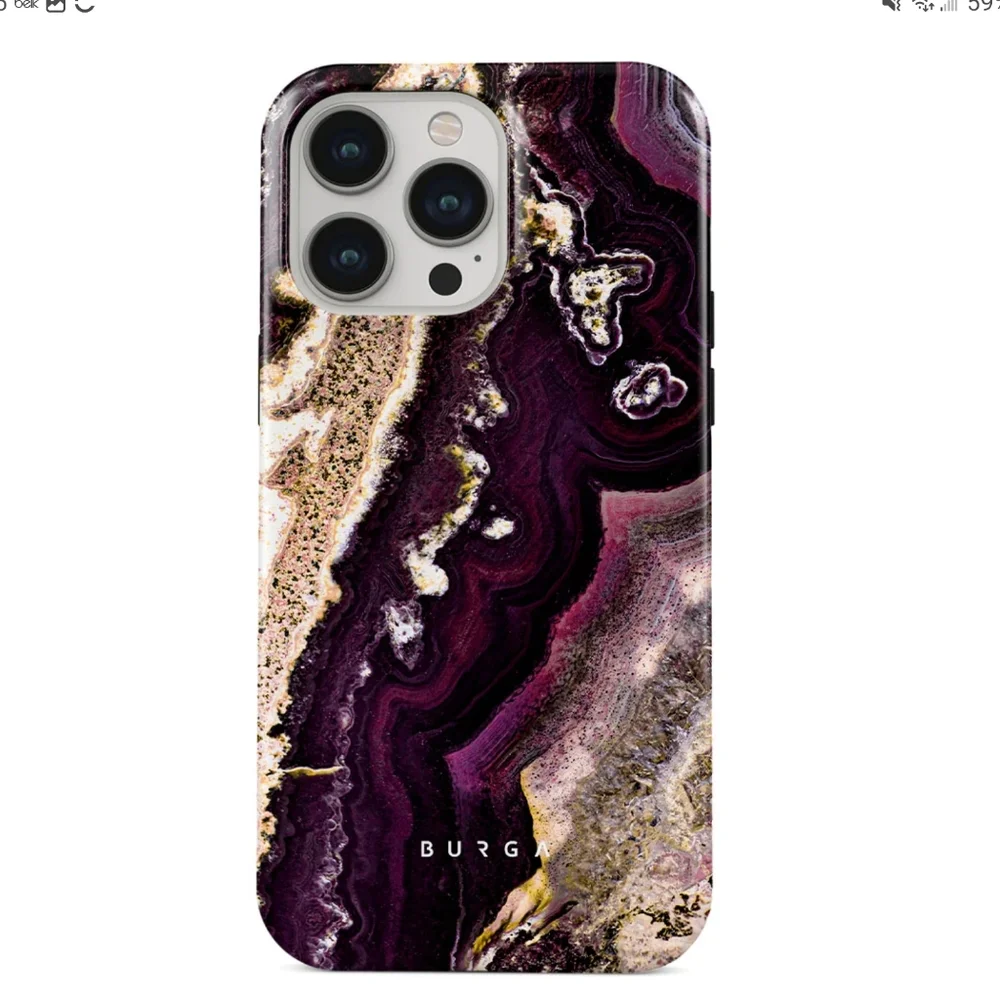 Burga Tough iPhone 14 Pro Case Purple Skies New in Box